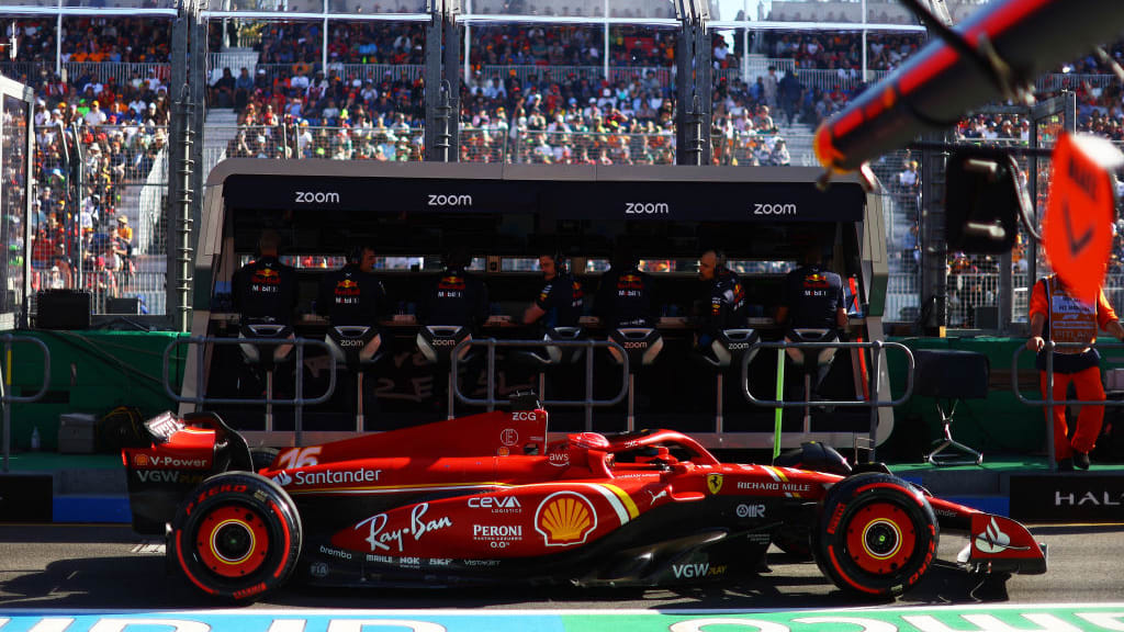 MELBOURNE, AUSTRALIA - MARCH 23: Charles Leclerc of Monaco driving the (16) Ferrari SF-24 in the