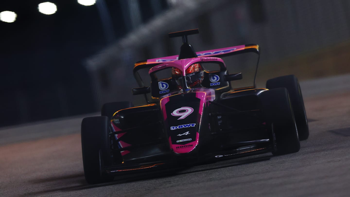 SINGAPORE, SINGAPORE - SEPTEMBER 20: Abbi Pulling of Great Britain and Rodin Motorsport (9) drives