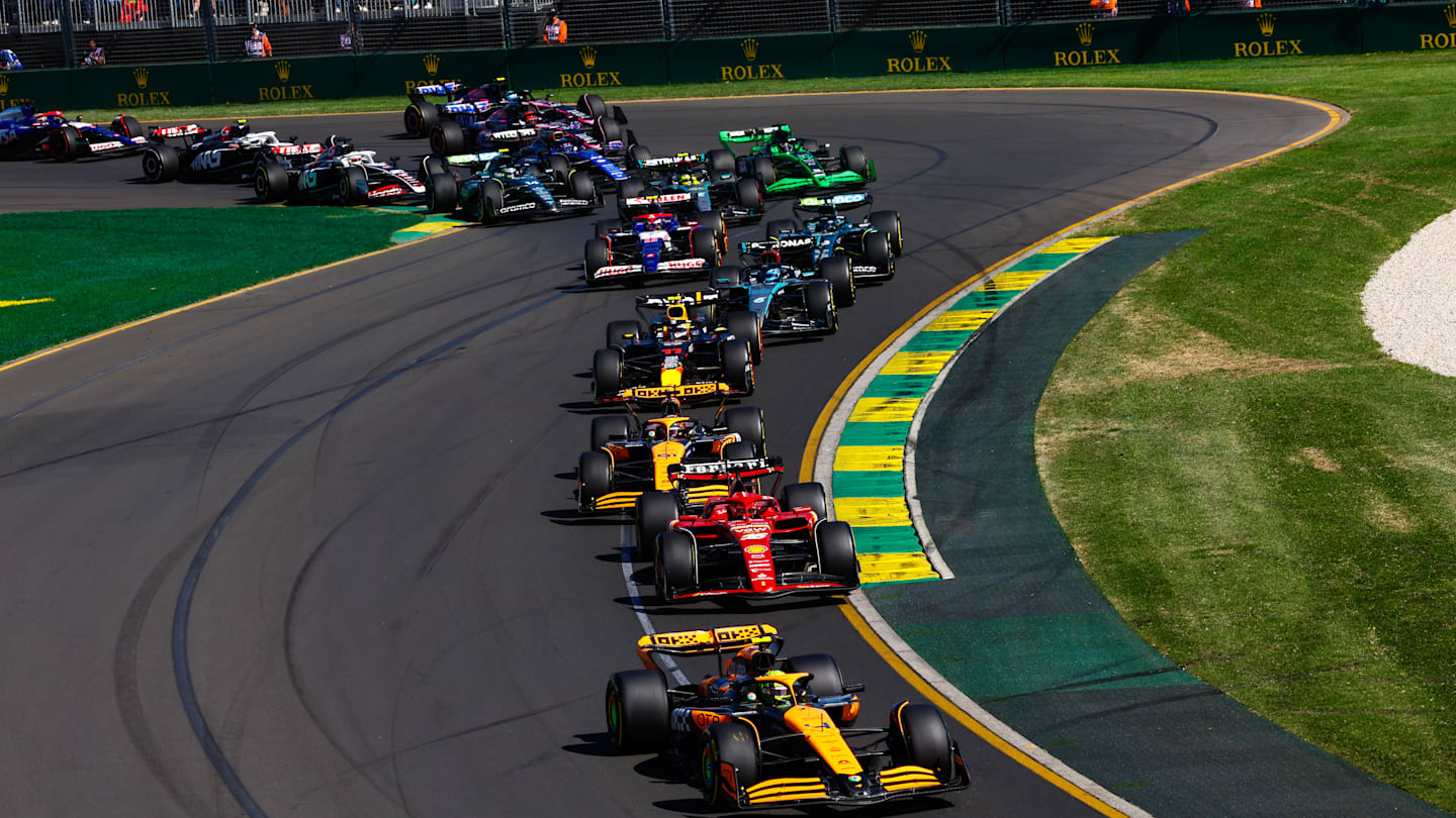 MELBOURNE, AUSTRALIA - MARCH 24: Max Verstappen of the Netherlands driving the (1) Oracle Red Bull