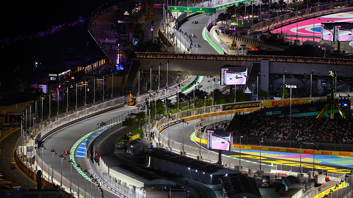 JEDDAH, SAUDI ARABIA - MARCH 09: Lando Norris of Great Britain driving the (4) McLaren MCL38
