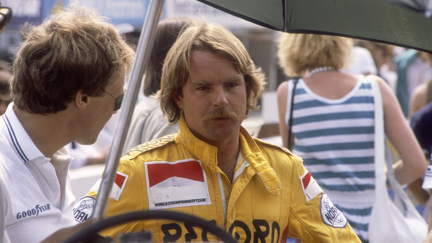 Keke Rosberg at the British Grand Prix, Brands Hatch, Kent, 1982. Although he had shown