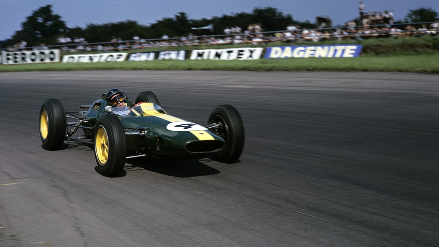 Jim Clark, Lotus 25 Coventry Climax, Grand Prix of Great Britain, Silverstone, 20 July 1963. (Photo
