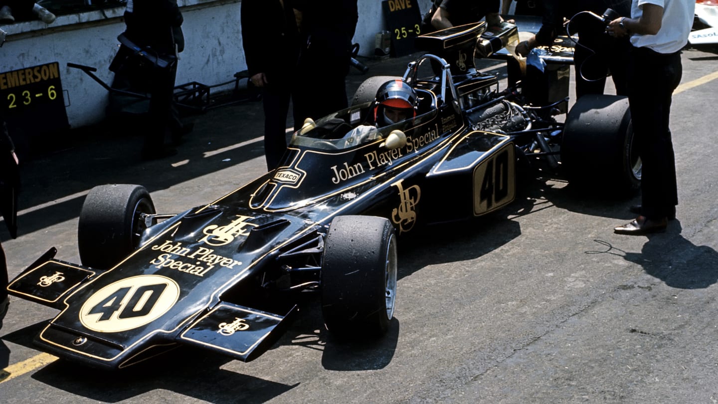 Emerson Fittipaldi, Lotus-Ford 72D, Grand Prix of Great Britain, Brands Hatch, 15 July 1972.