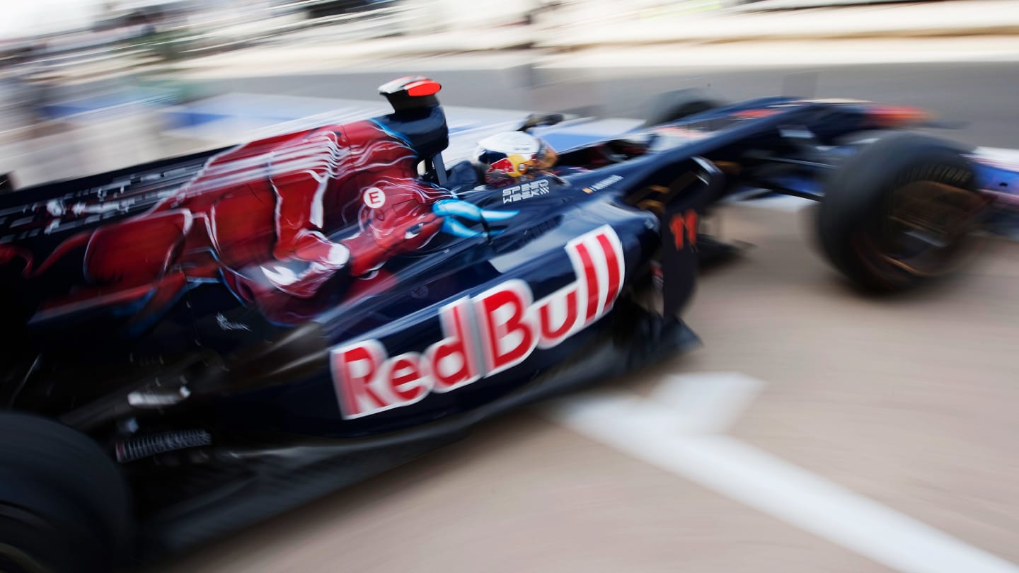 VALENCIA, SPAIN - AUGUST 21:  Jaime Alguersuari of Spain and Scuderia Toro Rosso drives during