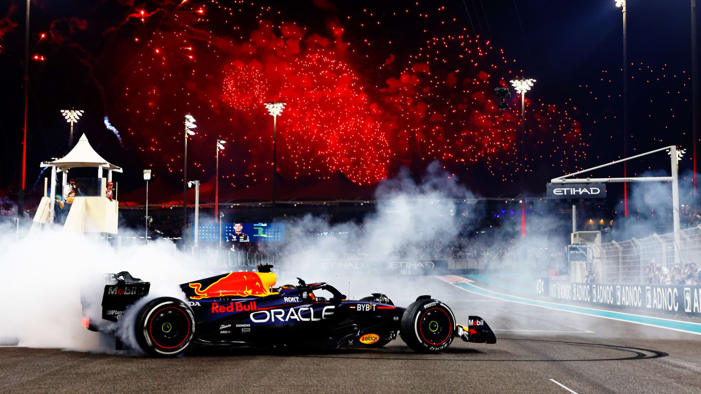 ABU DHABI, UNITED ARAB EMIRATES - NOVEMBER 26: Race winner Max Verstappen of the Netherlands