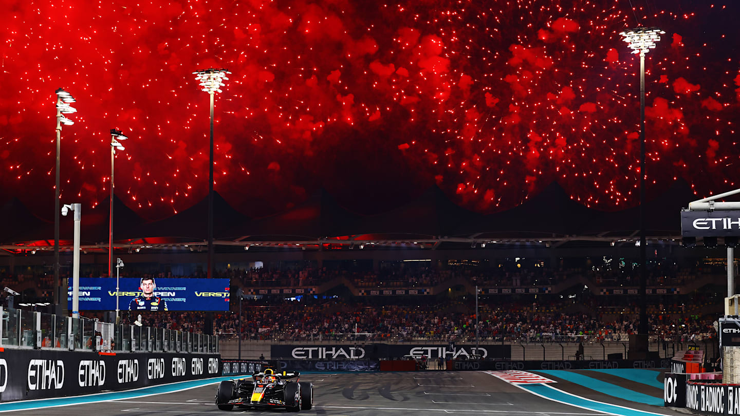 ABU DHABI, UNITED ARAB EMIRATES - NOVEMBER 26: Race winner Max Verstappen of the Netherlands