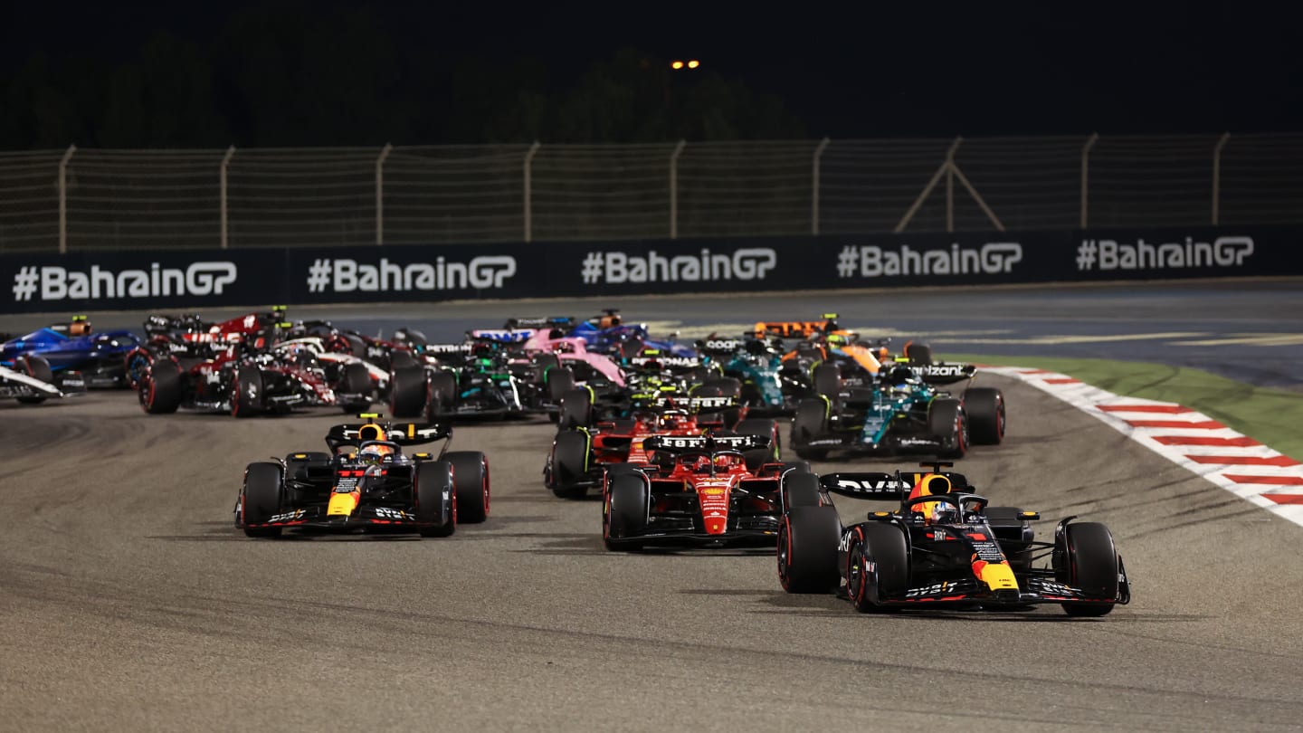 BAHRAIN, BAHRAIN - MARCH 05: Max Verstappen of the Netherlands driving the (1) Oracle Red Bull