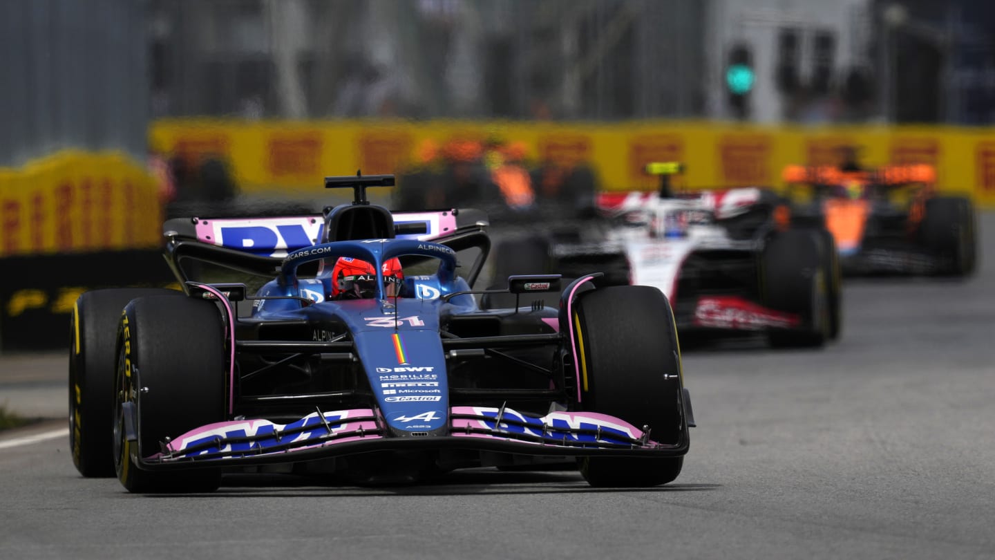 MONTREAL, QUEBEC - JUNE 16: Esteban Ocon of France driving the (31) Alpine F1 A523 Renault on track