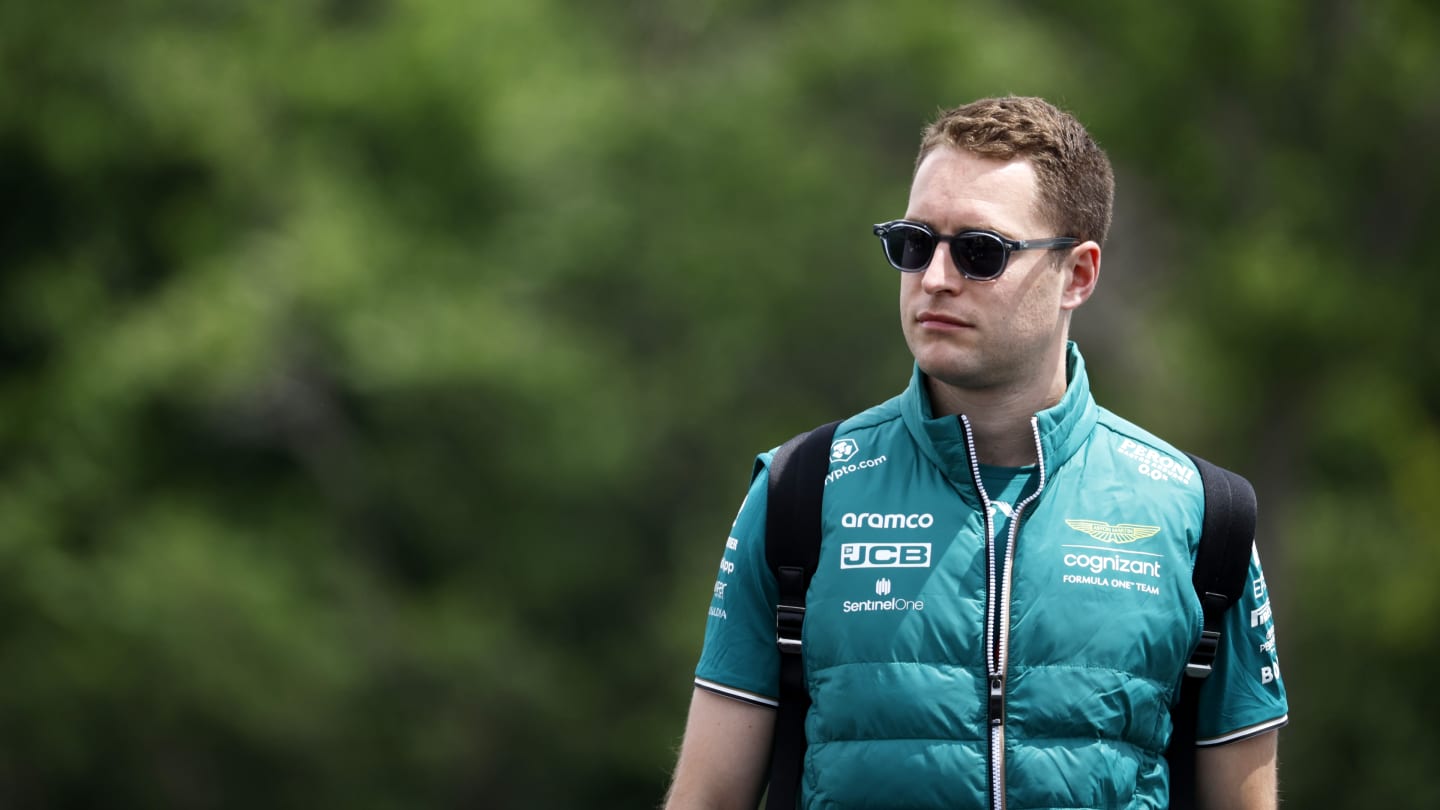 MONTREAL, QUEBEC - JUNE 15: Stoffel Vandoorne of Belgium, Reserve Driver for Aston Martin F1 walks