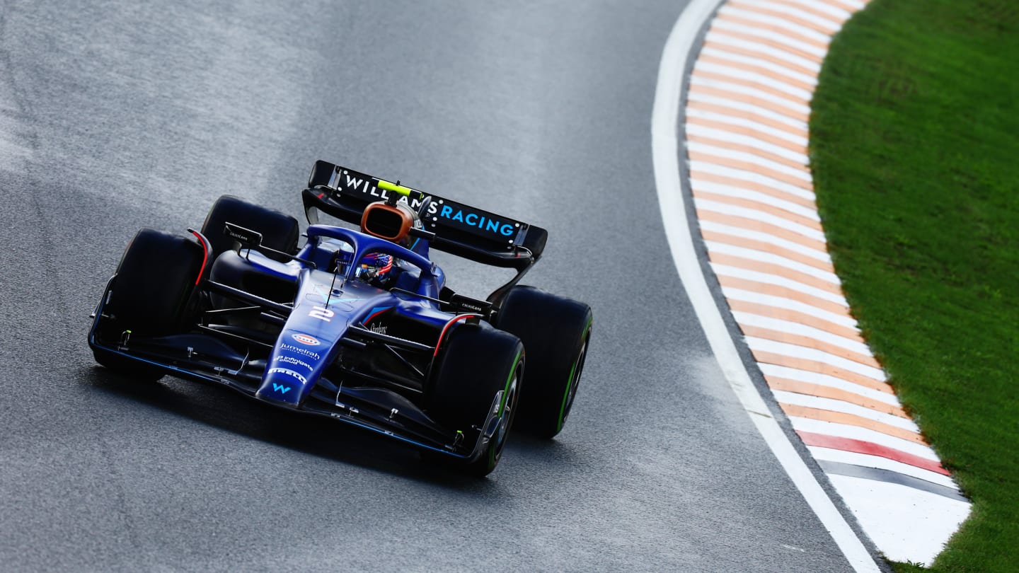 ZANDVOORT, NETHERLANDS - AUGUST 26: Logan Sargeant of United States driving the (2) Williams FW45