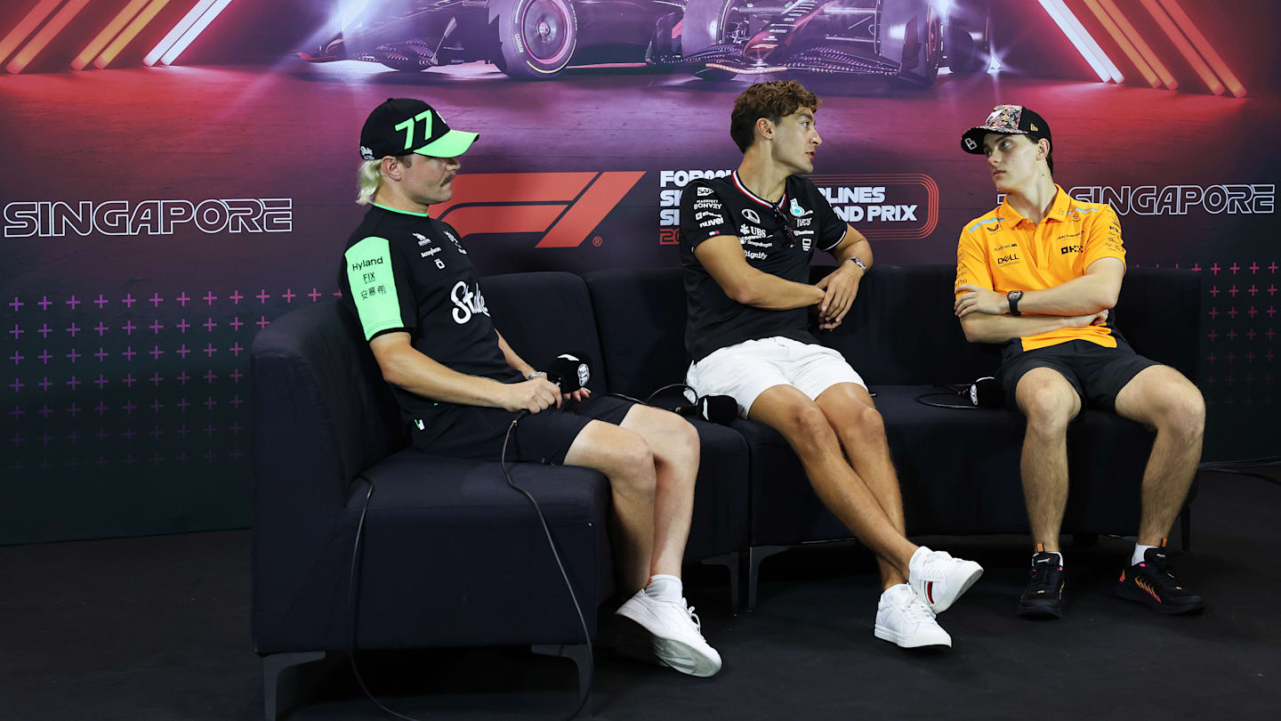 SINGAPORE, SINGAPORE - SEPTEMBER 19: Valtteri Bottas of Finland and Stake F1 Team Kick Sauber,