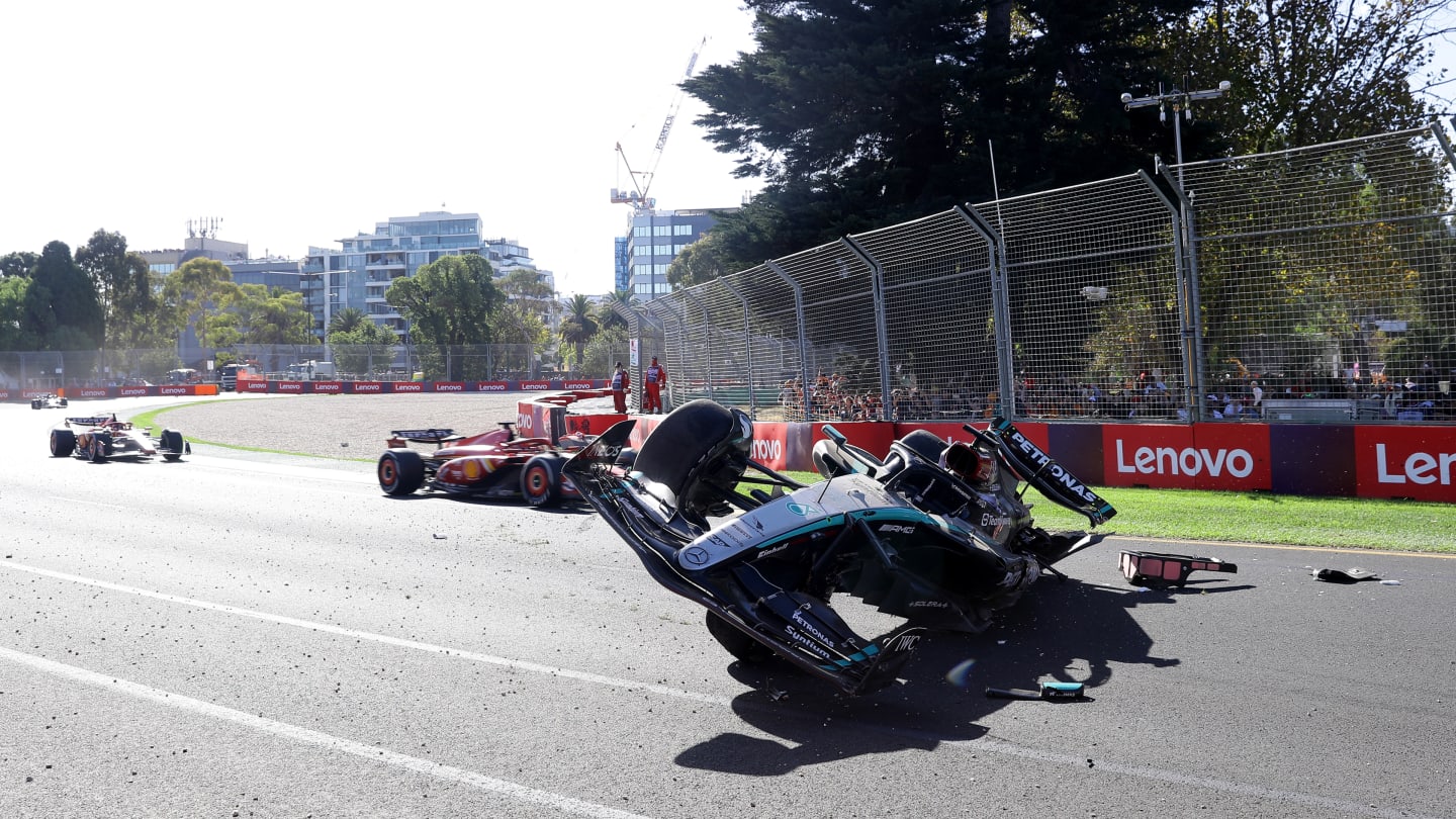 Russell and Fernando Alonso offer differing views on incident