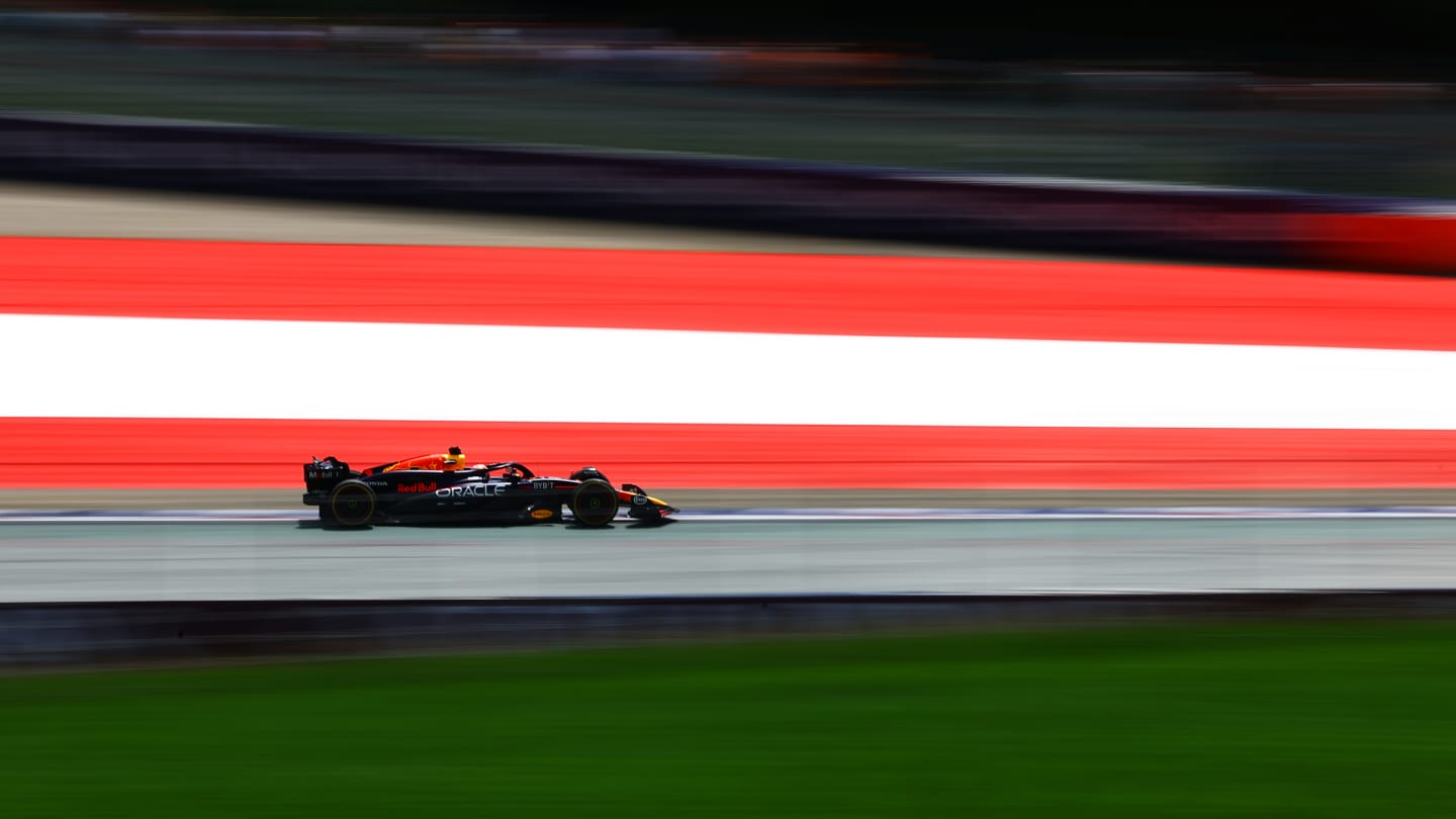 SPIELBERG, AUSTRIA - JUNE 28: Max Verstappen of the Netherlands driving the (1) Oracle Red Bull