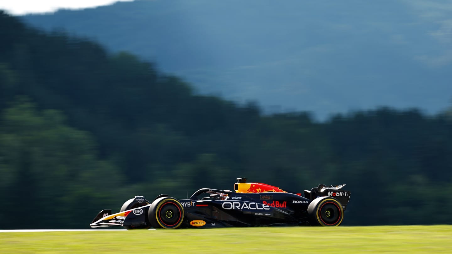 SPIELBERG, AUSTRIA - JUNE 28: Max Verstappen of the Netherlands driving the (1) Oracle Red Bull