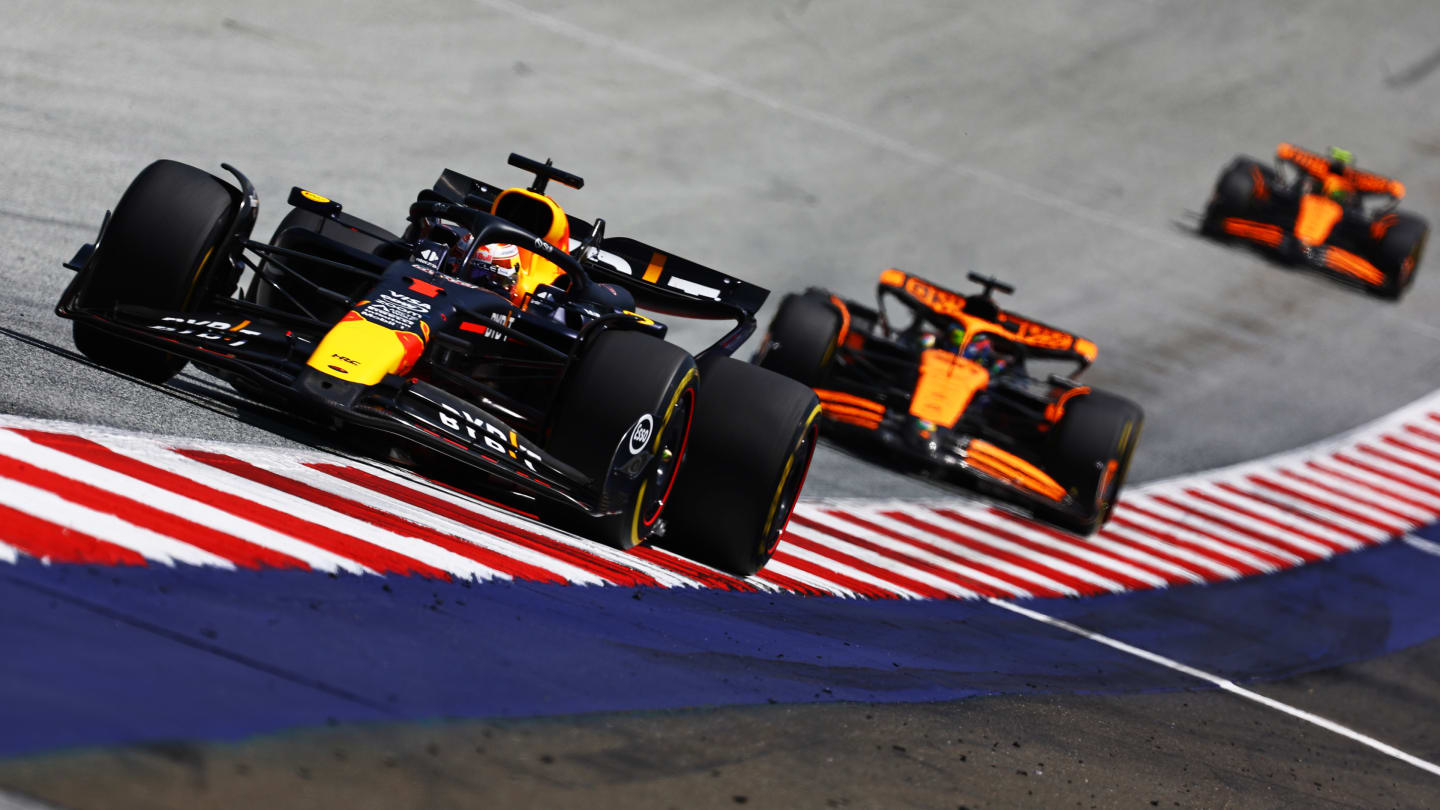 SPIELBERG, AUSTRIA - JUNE 29: Max Verstappen of the Netherlands driving the (1) Oracle Red Bull