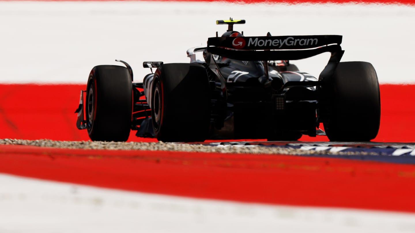 SPIELBERG, AUSTRIA - JUNE 29: Nico Hulkenberg of Germany driving the (27) Haas F1 VF-24 Ferrari on