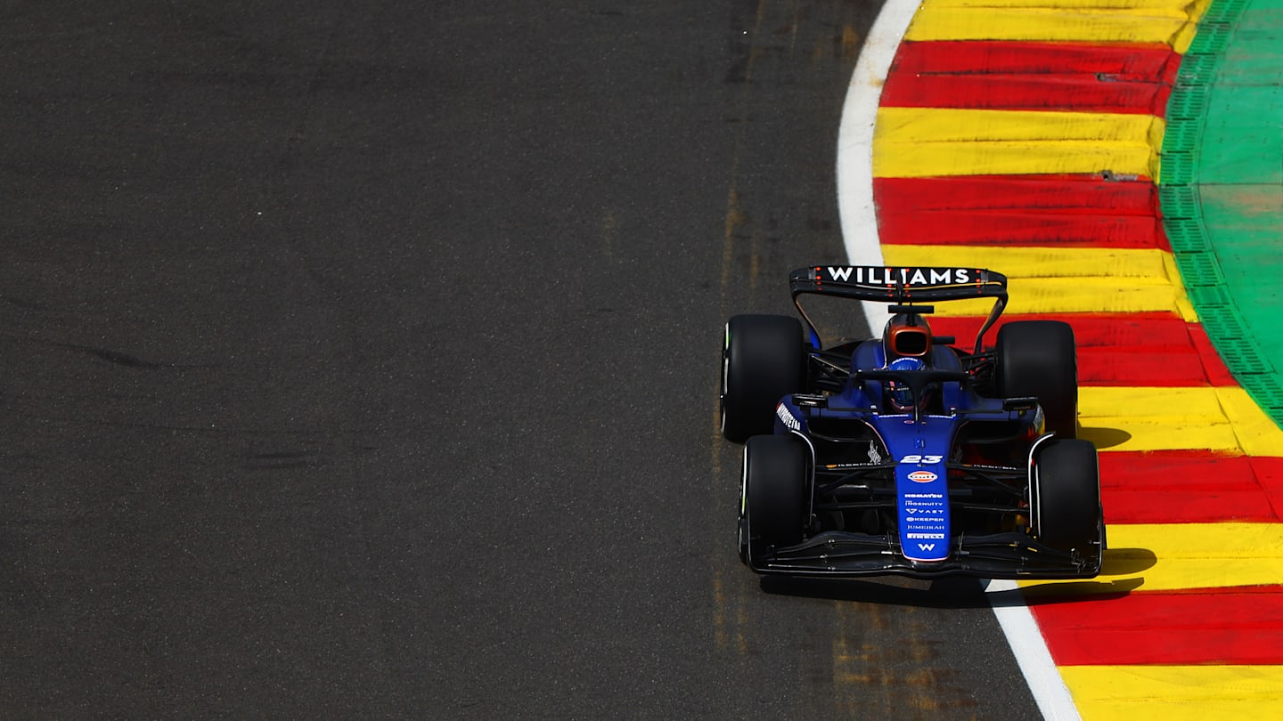 SPA, BELGIUM - JULY 26: Alexander Albon of Thailand driving the (23) Williams FW46 Mercedes on