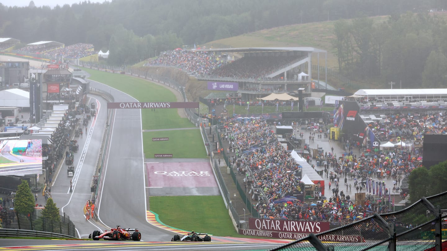 SPA, BELGIUM - JULY 27: Lewis Hamilton of Great Britain driving the (44) Mercedes AMG Petronas F1