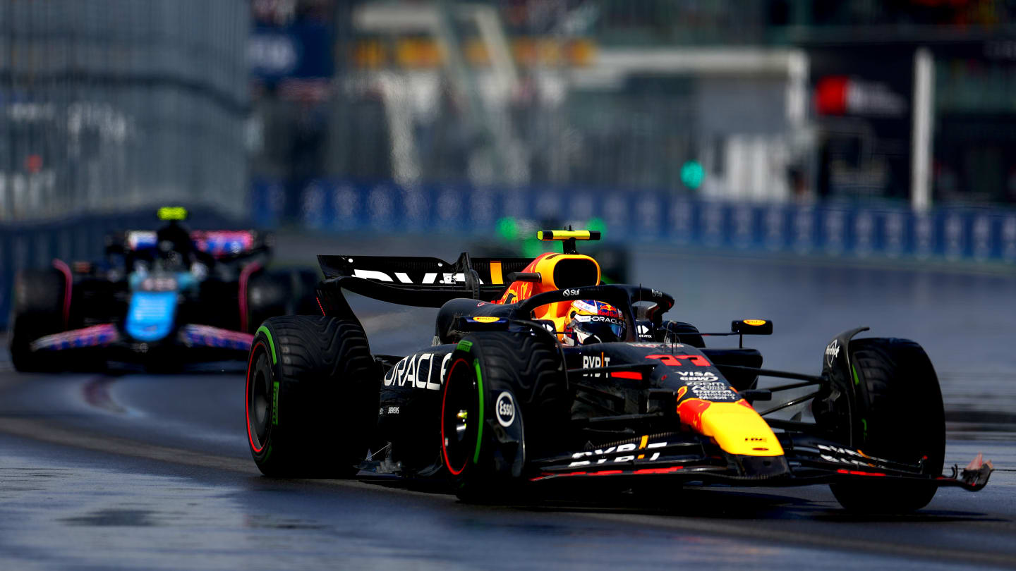 MONTREAL, QUEBEC - JUNE 09: Sergio Perez of Mexico driving the (11) Oracle Red Bull Racing RB20