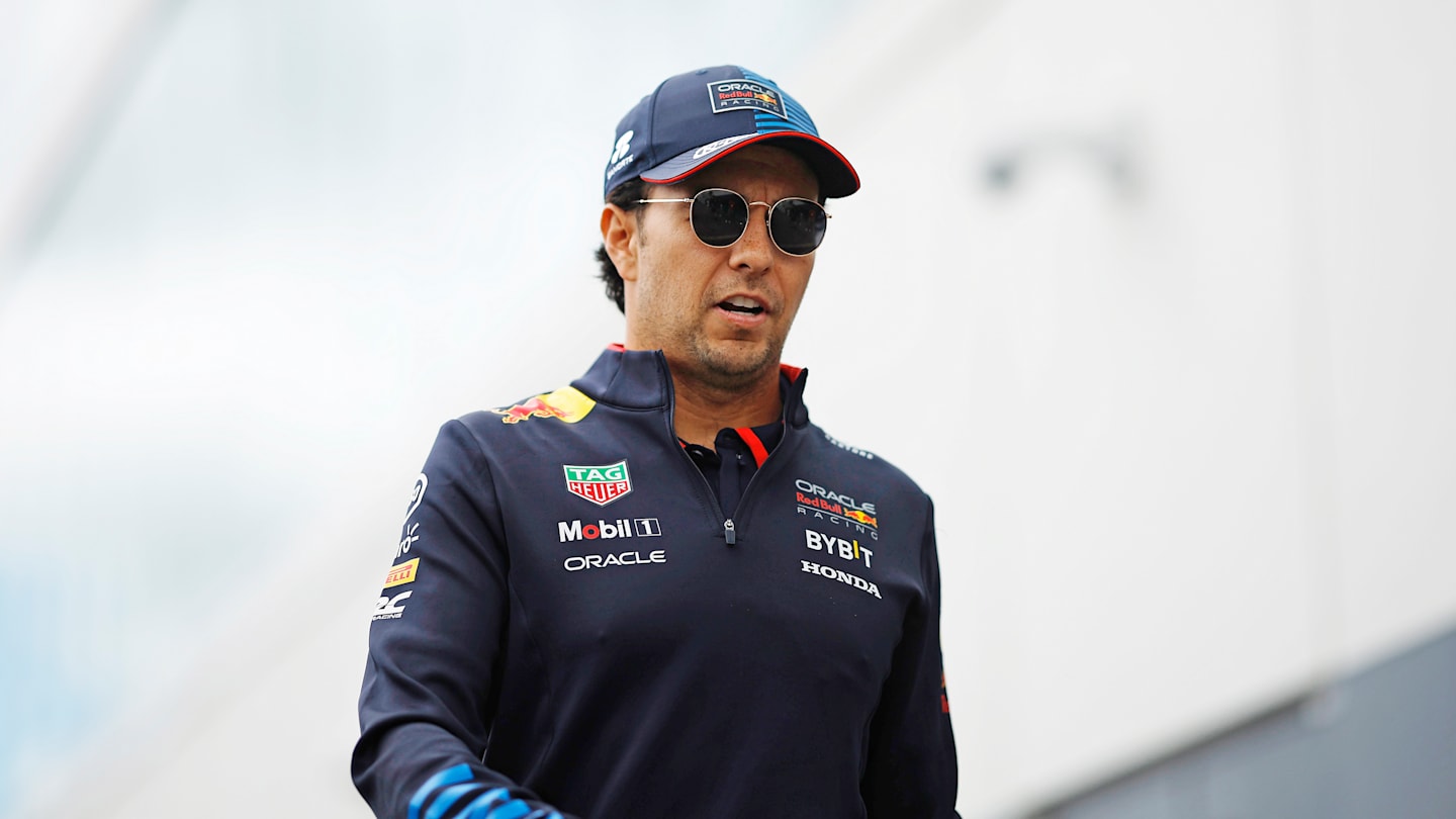 MONTREAL, QUEBEC - JUNE 08: Sergio Perez of Mexico and Oracle Red Bull Racing arrives into the