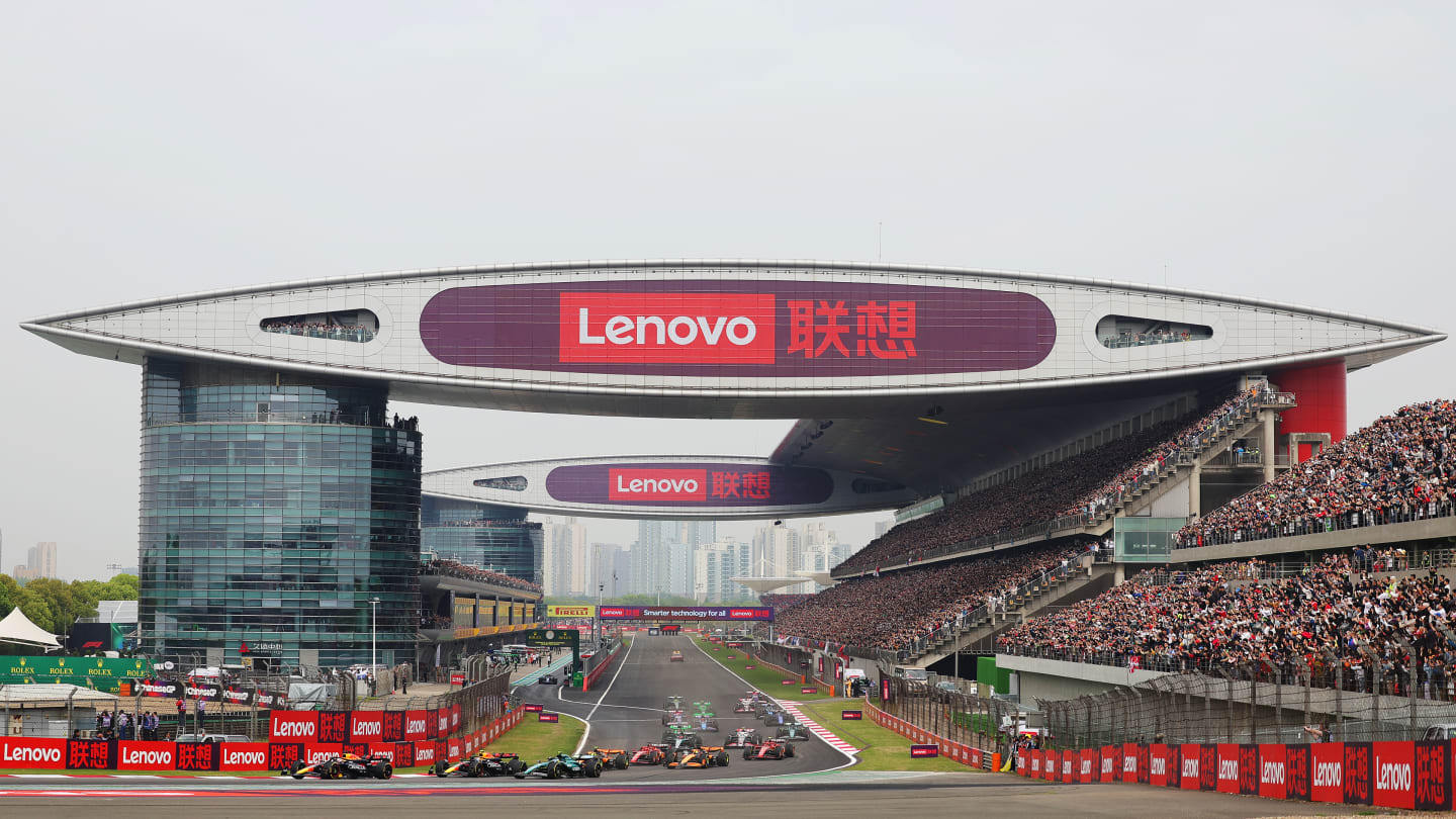 SHANGHAI, CHINA - APRIL 21: Max Verstappen of the Netherlands driving the (1) Oracle Red Bull