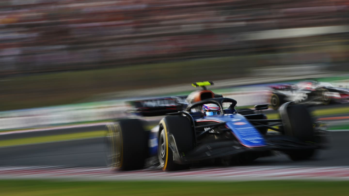 BUDAPEST, HUNGARY - JULY 19: Logan Sargeant of United States driving the (2) Williams FW46 Mercedes