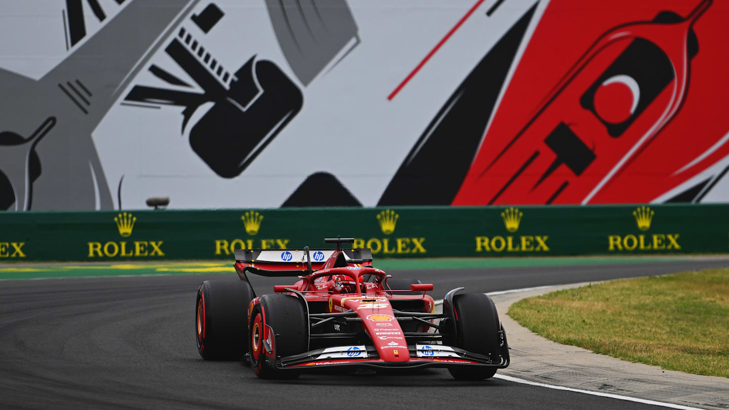 BUDAPEST, HUNGARY - JULY 20: Charles Leclerc of Monaco driving the (16) Ferrari SF-24 on track