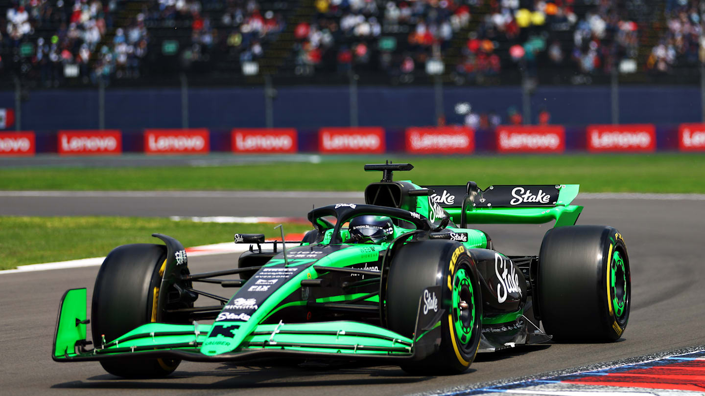 MEXICO CITY, MEXICO - OCTOBER 26: Valtteri Bottas of Finland driving the (77) Kick Sauber C44