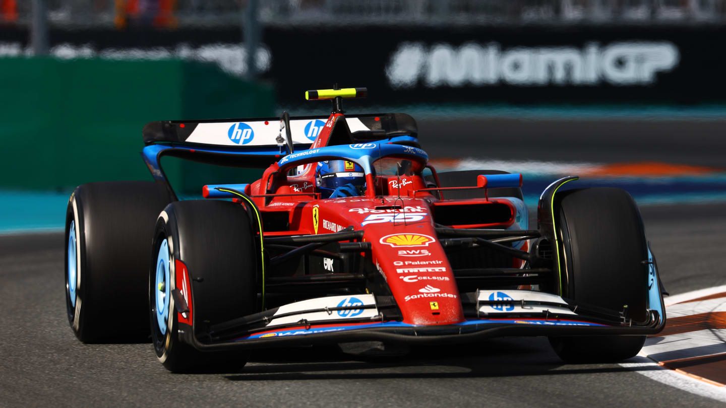 Carlos Sainz on track