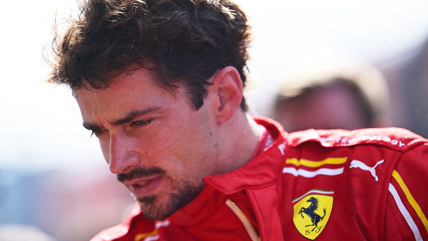 ZANDVOORT, NETHERLANDS - AUGUST 25: Third placed Charles Leclerc of Monaco and Ferrari celebrates