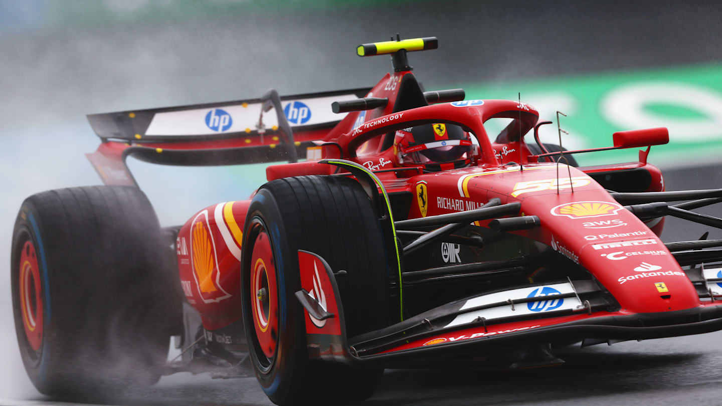 ZANDVOORT, NETHERLANDS - AUGUST 23: Carlos Sainz of Spain driving the (55) Ferrari SF-24 on track