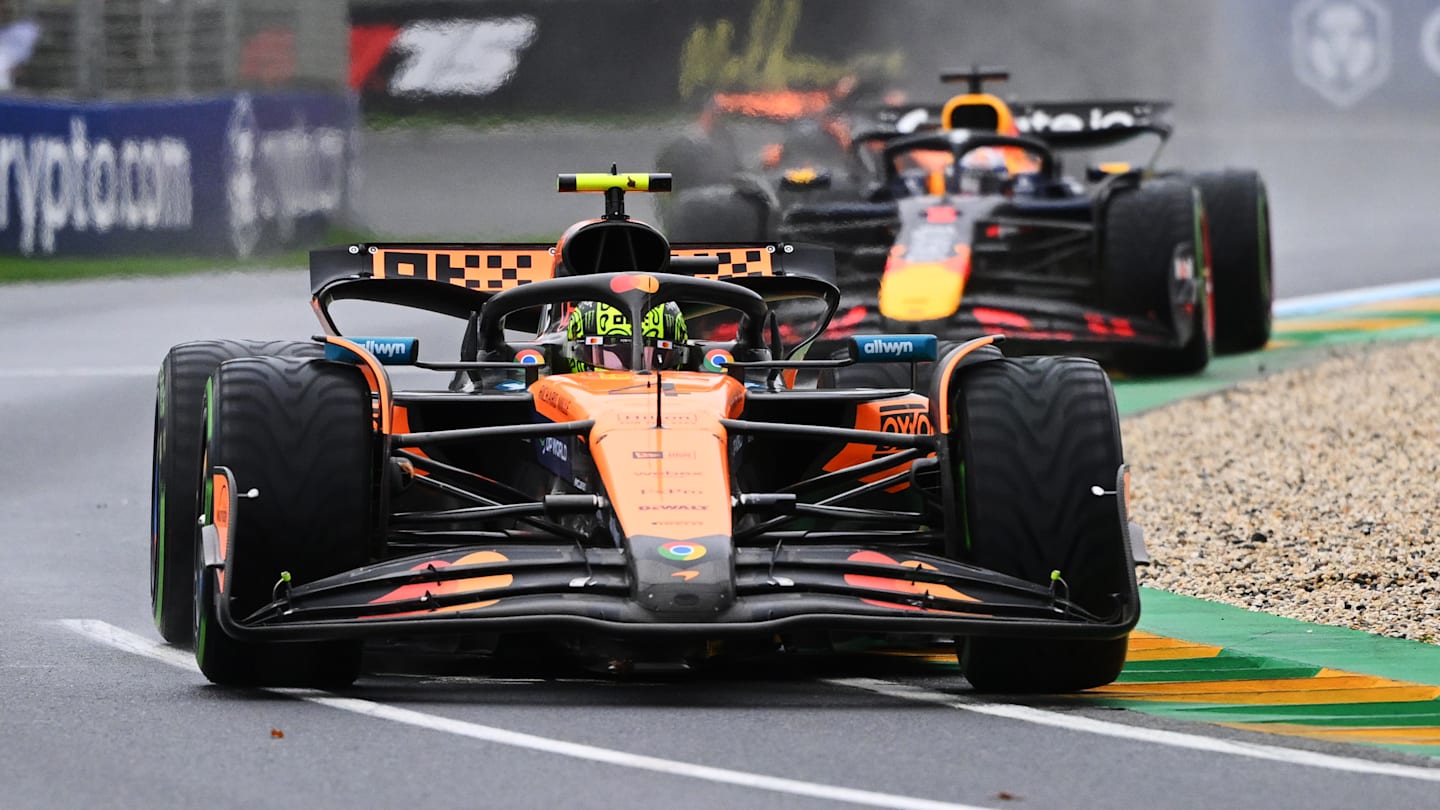 MELBOURNE, AUSTRALIA - MARCH 16: Lando Norris of Great Britain driving the (4) McLaren MCL39