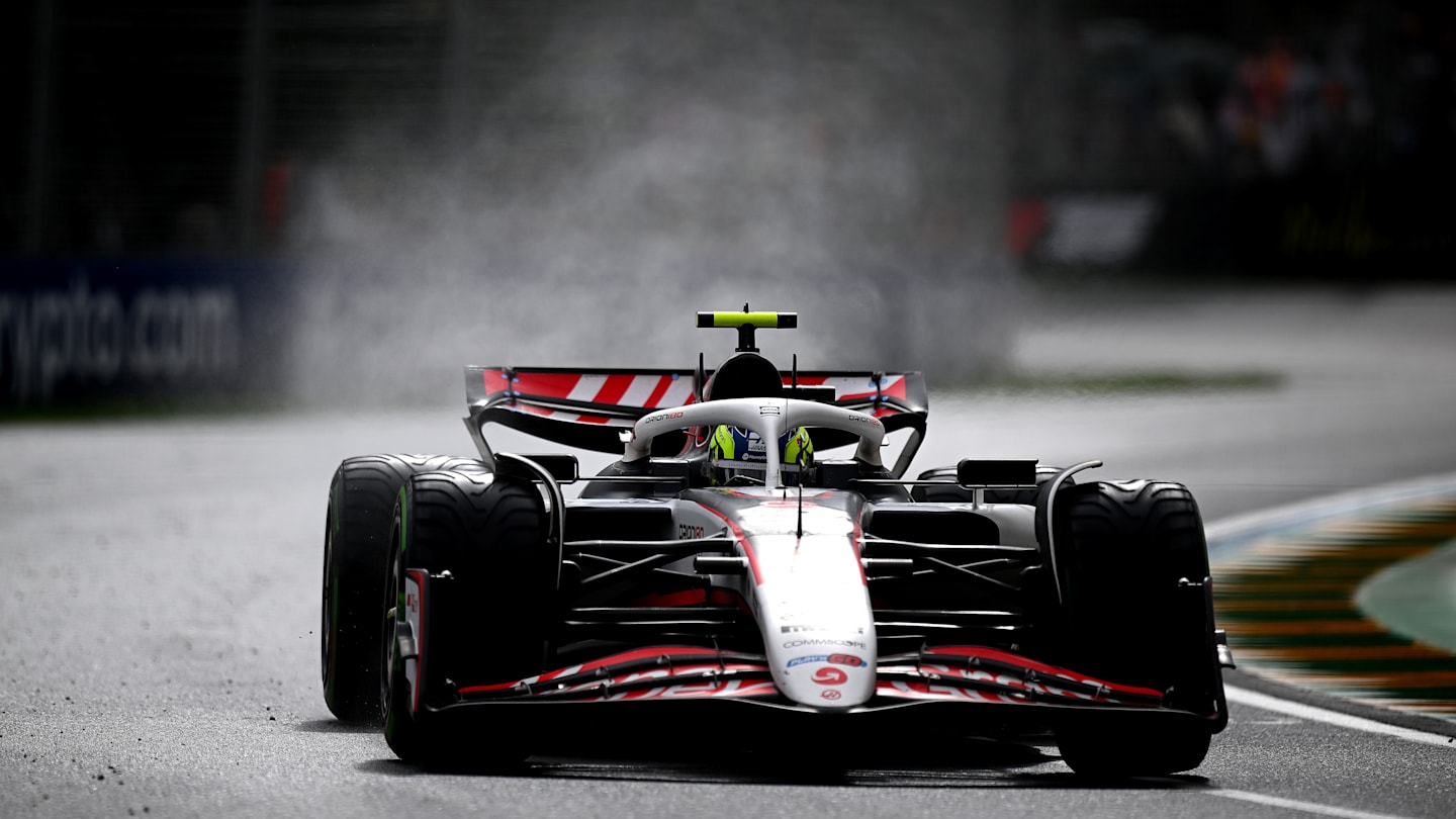 MELBOURNE, AUSTRALIA - MARCH 16: Oliver Bearman of Great Britain driving the (87) Haas F1 VF-25