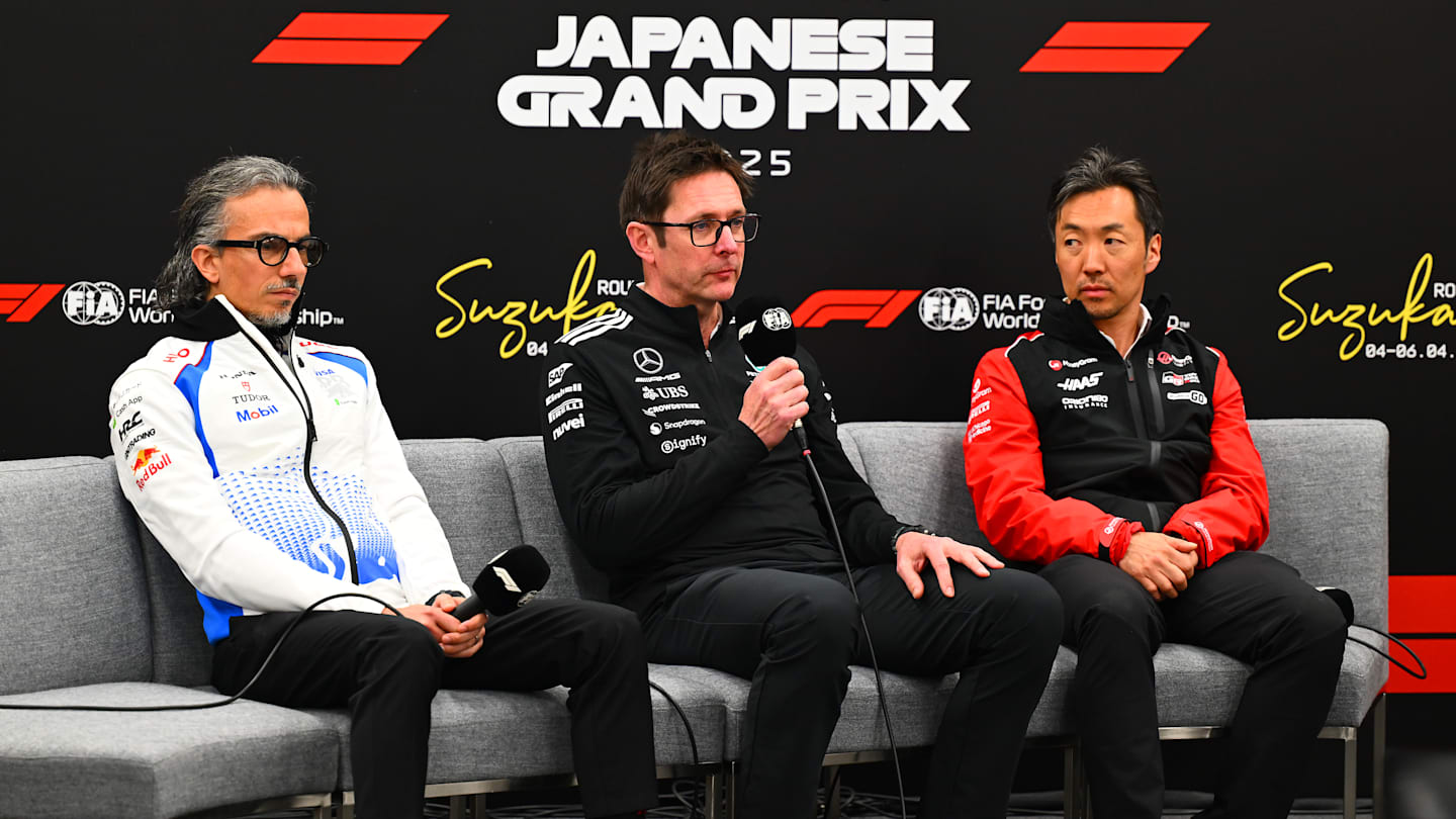 SUZUKA, JAPAN - APRIL 04: Laurent Mekies, Team Principal of Visa Cash App Racing Bulls Andrew