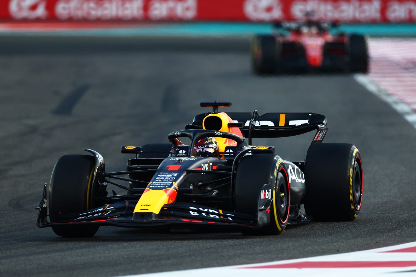 ABU DHABI, UNITED ARAB EMIRATES - NOVEMBER 26: Max Verstappen of the Netherlands driving the (1)