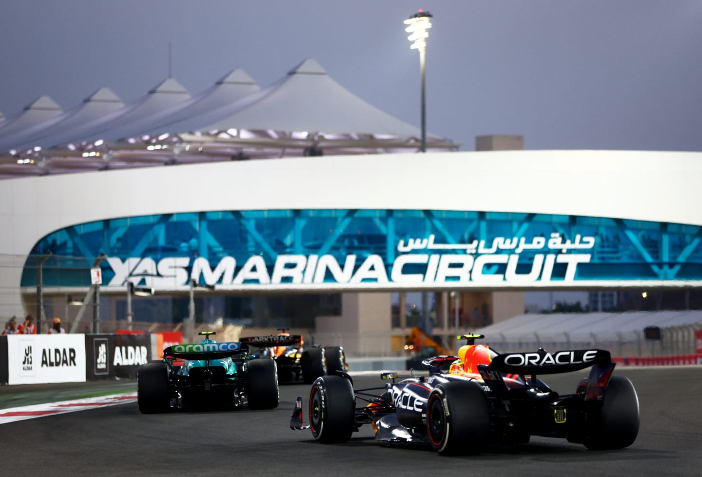 ABU DHABI, UNITED ARAB EMIRATES - NOVEMBER 26: Sergio Perez of Mexico driving the (11) Oracle Red