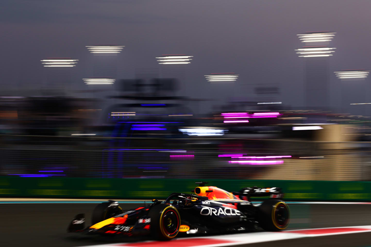 ABU DHABI, UNITED ARAB EMIRATES - NOVEMBER 24: Max Verstappen of the Netherlands driving the (1)