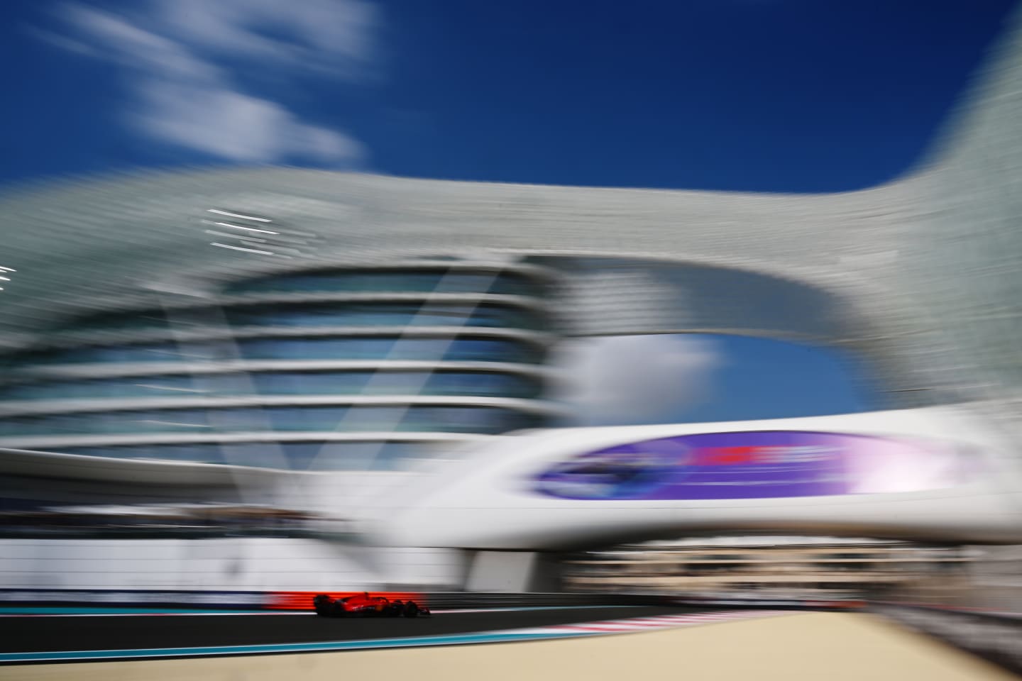 ABU DHABI, UNITED ARAB EMIRATES - NOVEMBER 24: Carlos Sainz of Spain driving (55) the Ferrari SF-23