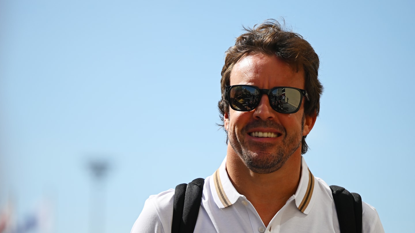 ABU DHABI, UNITED ARAB EMIRATES - NOVEMBER 23: Fernando Alonso of Spain and Aston Martin F1 Team