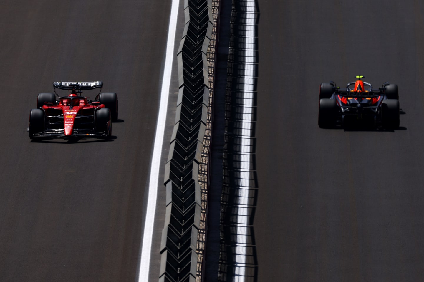 BAKU, AZERBAIJAN - APRIL 29: Charles Leclerc of Monaco driving the (16) Ferrari SF-23  on track