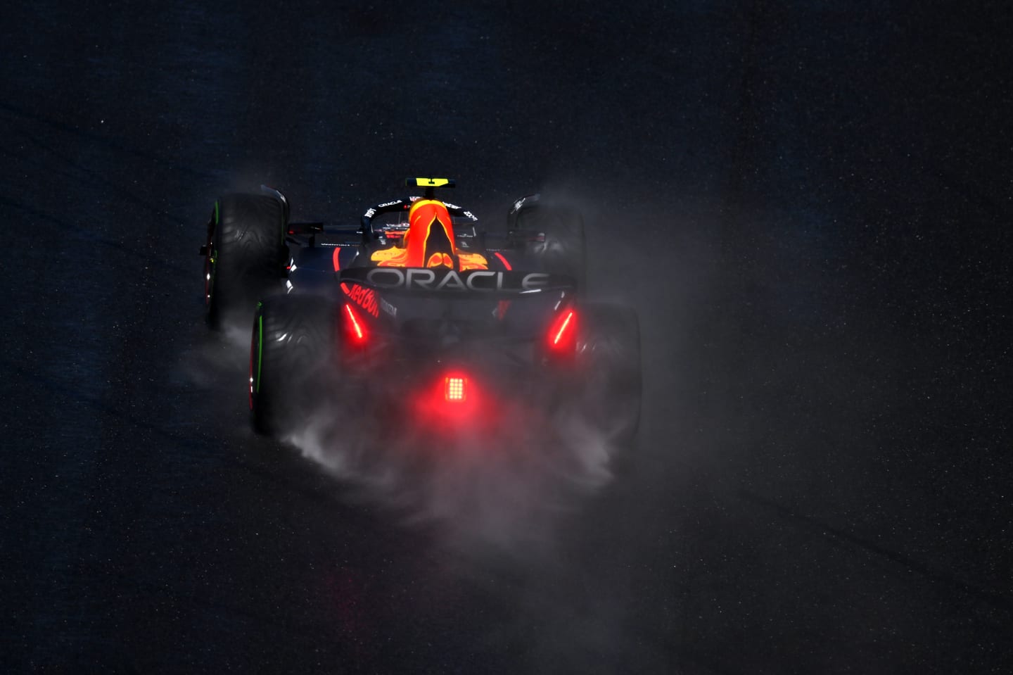 SPA, BELGIUM - JULY 29: Sergio Perez of Mexico driving the (11) Oracle Red Bull Racing RB19 on
