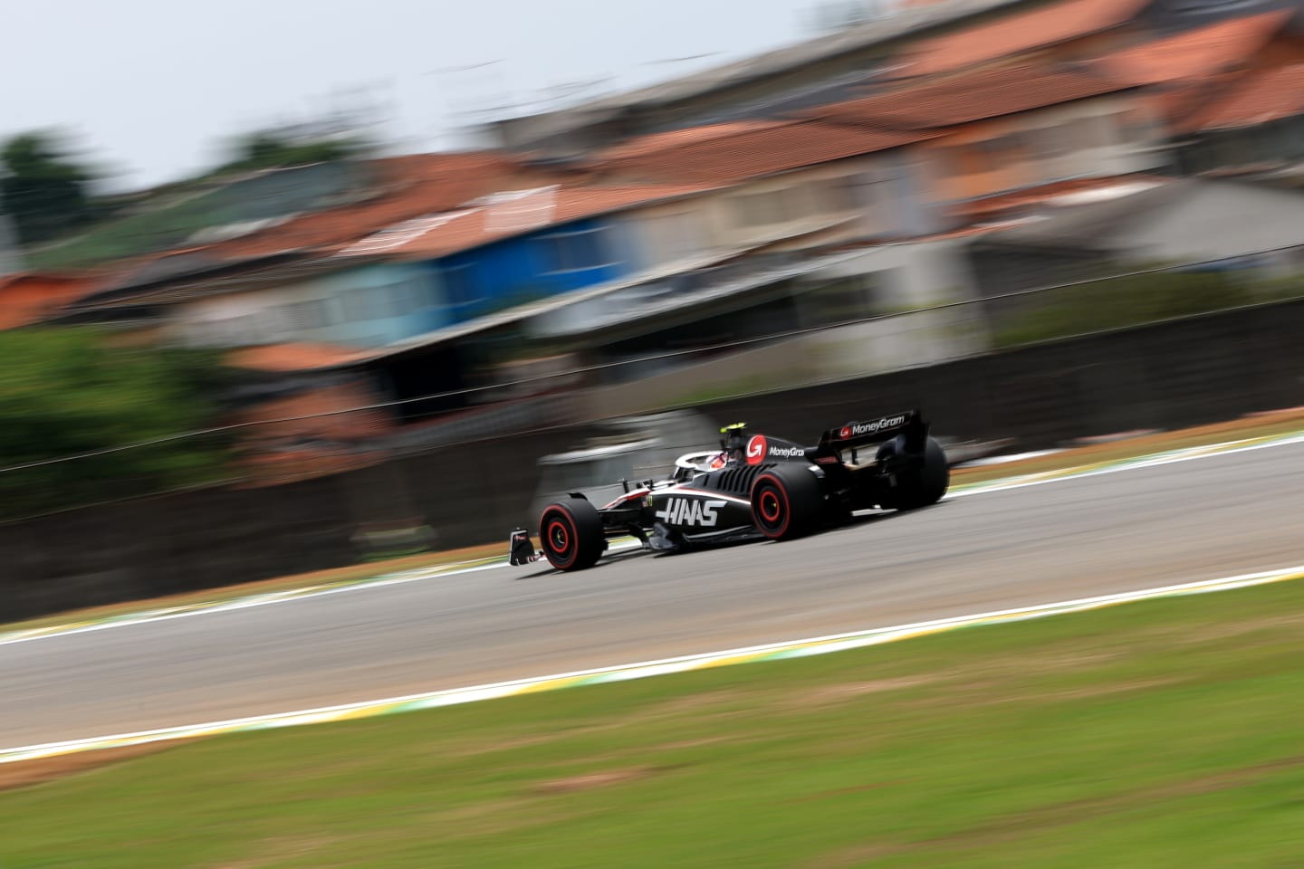 SAO PAULO, BRAZIL - NOVEMBER 03: Nico Hulkenberg of Germany driving the (27) Haas F1 VF-23 Ferrari on track during practice ahead of the F1 Grand Prix of Brazil at Autodromo Jose Carlos Pace on November 03, 2023 in Sao Paulo, Brazil. (Photo by Buda Mendes/Getty Images)