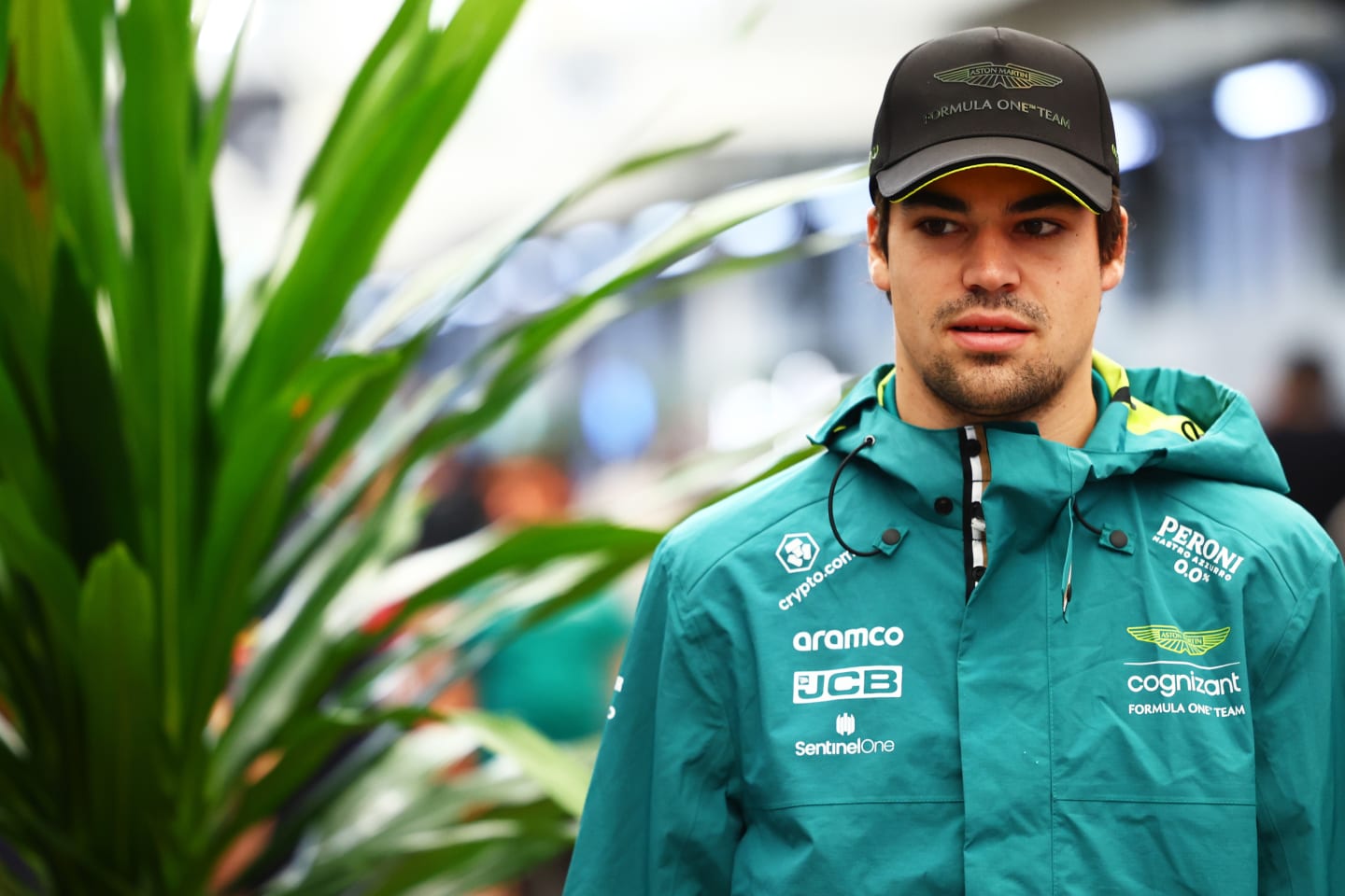 SAO PAULO, BRAZIL - NOVEMBER 02: Lance Stroll of Canada and Aston Martin F1 Team looks on in the