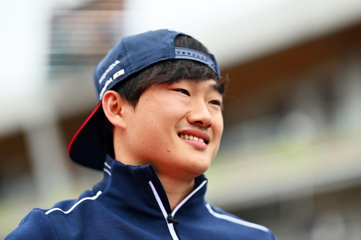 MONTREAL, QUEBEC - JUNE 18: Yuki Tsunoda of Japan and Scuderia AlphaTauri looks on from the drivers