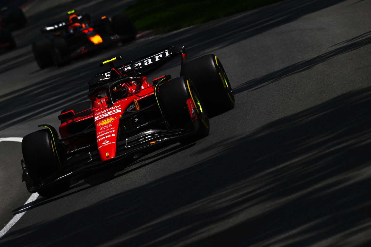 MONTREAL, QUEBEC - JUNE 18: Carlos Sainz of Spain driving (55) the Ferrari SF-23 on track during the F1 Grand Prix of Canada at Circuit Gilles Villeneuve on June 18, 2023 in Montreal, Quebec. (Photo by Clive Mason/Getty Images)