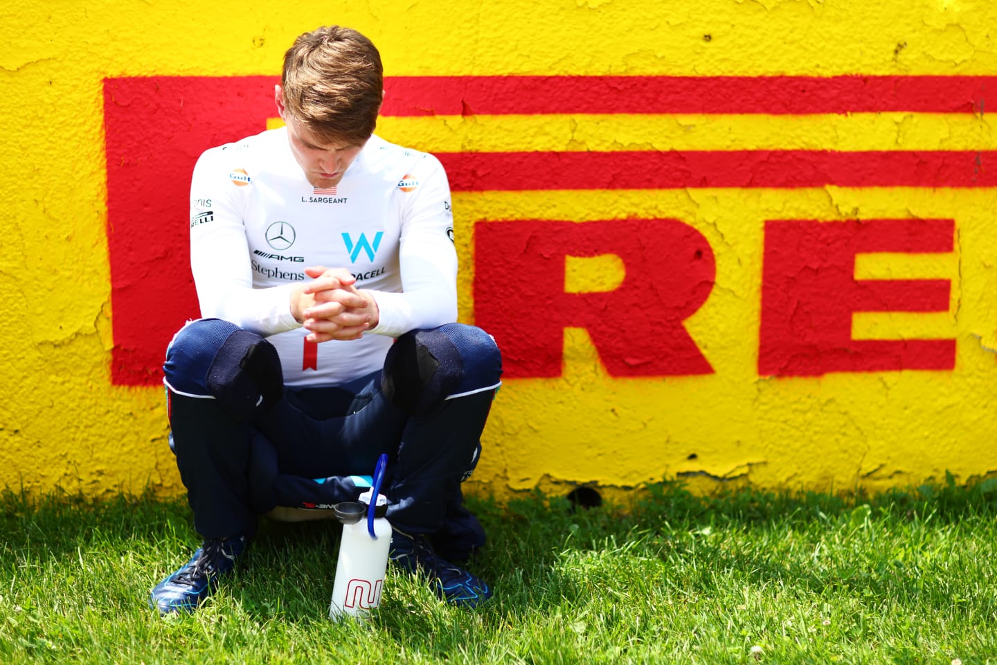 MONTREAL, QUEBEC - JUNE 18: Logan Sargeant of United States and Williams looks on, on the grid during the F1 Grand Prix of Canada at Circuit Gilles Villeneuve on June 18, 2023 in Montreal, Quebec. (Photo by Dan Istitene - Formula 1/Formula 1 via Getty Images)