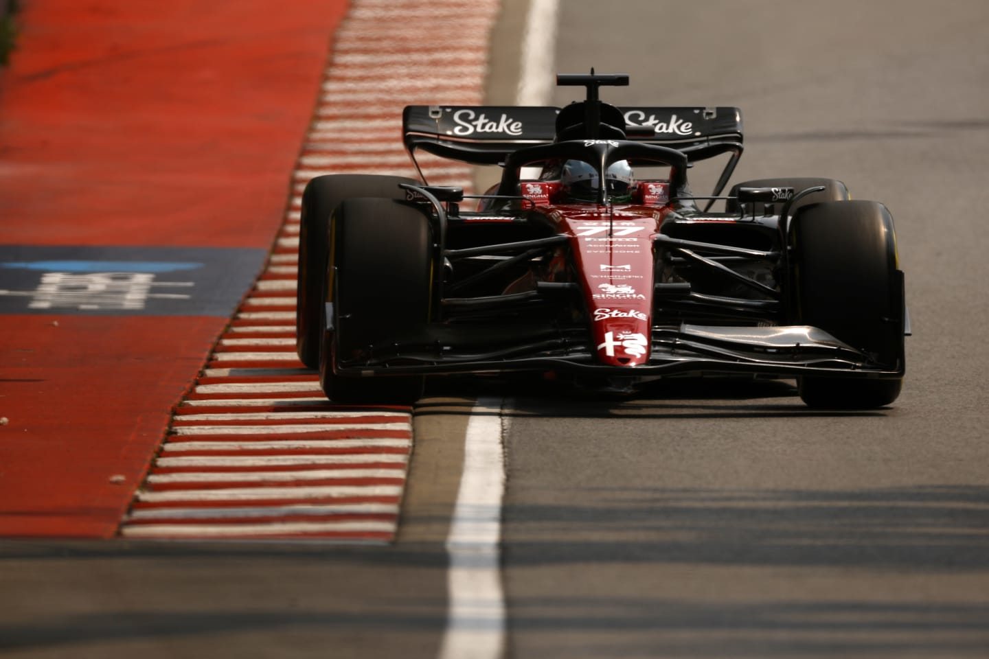 MONTREAL, QUEBEC - JUNE 16: Valtteri Bottas of Finland driving the (77) Alfa Romeo F1 C43 Ferrari on track during practice ahead of the F1 Grand Prix of Canada at Circuit Gilles Villeneuve on June 16, 2023 in Montreal, Quebec. (Photo by Jared C. Tilton/Getty Images)