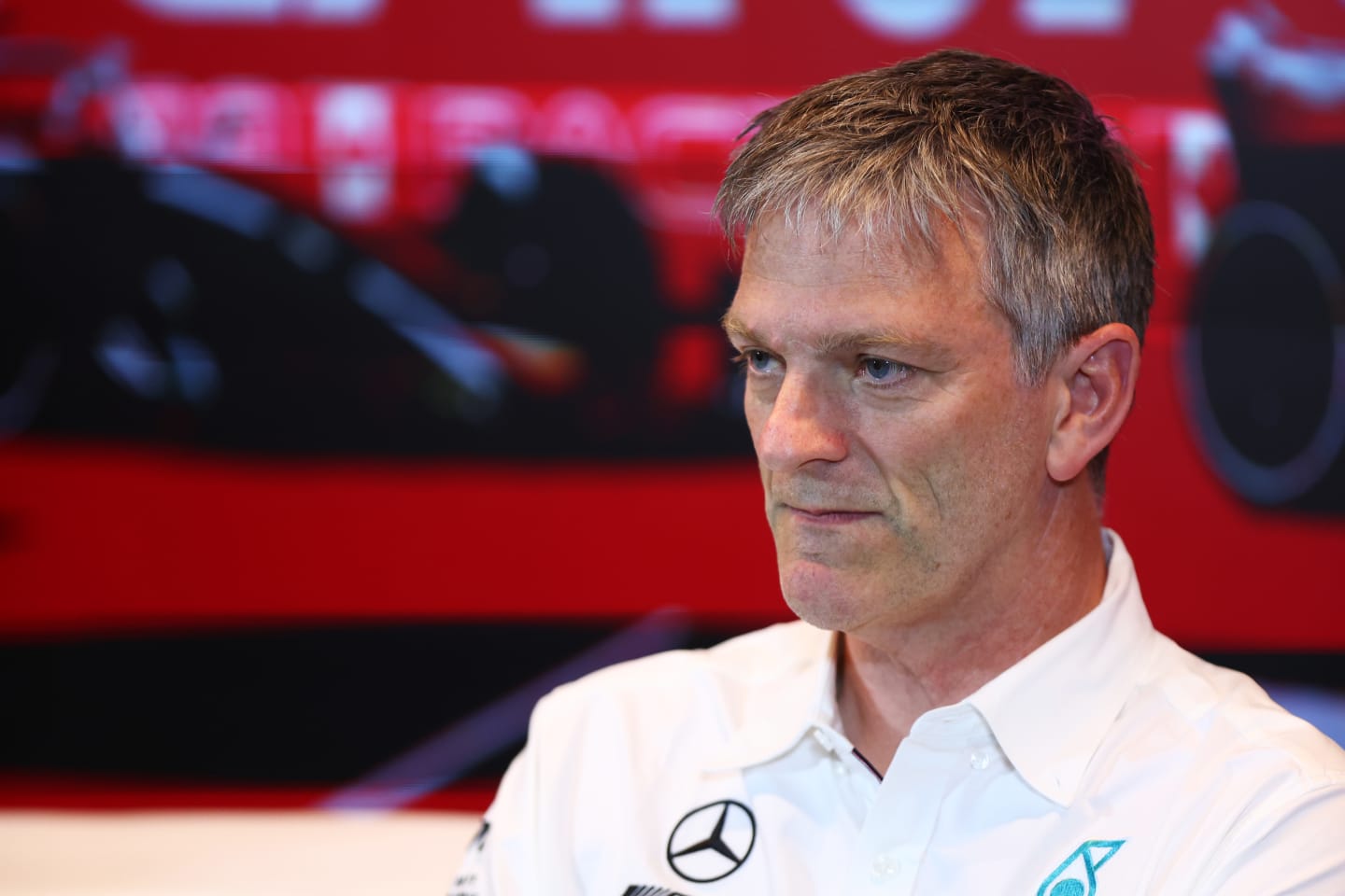MONTREAL, QUEBEC - JUNE 16: James Allison, Technical Director at Mercedes GP attends the Team Principals Press Conference during practice ahead of the F1 Grand Prix of Canada at Circuit Gilles Villeneuve on June 16, 2023 in Montreal, Quebec. (Photo by Dan Istitene/Getty Images)