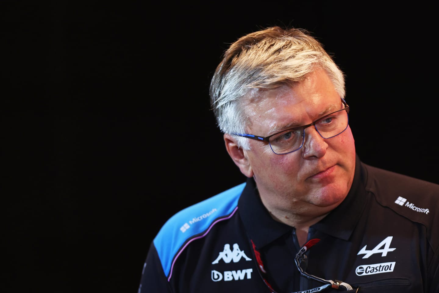 MONTREAL, QUEBEC - JUNE 16: Otmar Szafnauer, Team Principal of Alpine F1 attends the Team Principals Press Conference during practice ahead of the F1 Grand Prix of Canada at Circuit Gilles Villeneuve on June 16, 2023 in Montreal, Quebec. (Photo by Dan Istitene/Getty Images)