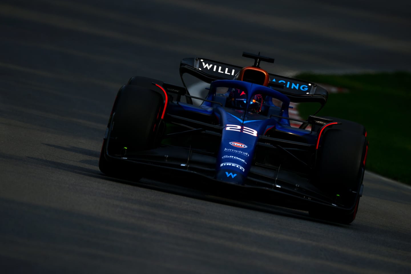 MONTREAL, QUEBEC - JUNE 16: Alexander Albon of Thailand driving the (23) Williams FW45 Mercedes on track during practice ahead of the F1 Grand Prix of Canada at Circuit Gilles Villeneuve on June 16, 2023 in Montreal, Quebec. (Photo by Clive Mason/Getty Images)